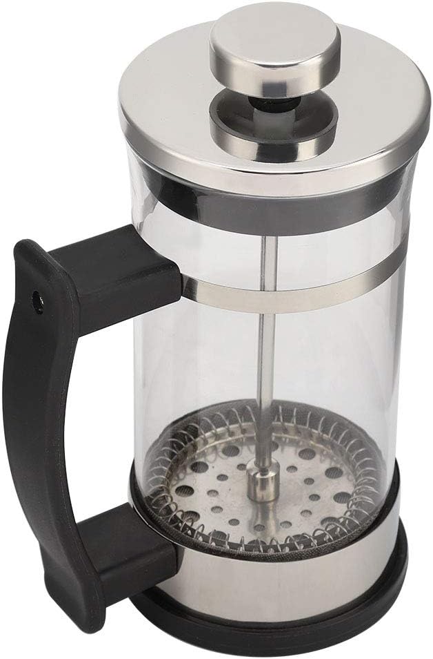 Omabeta French Press Filterkanne, Edelstahl Glas Kaffeekanne Teebereiter Kleine French Press Kaffee