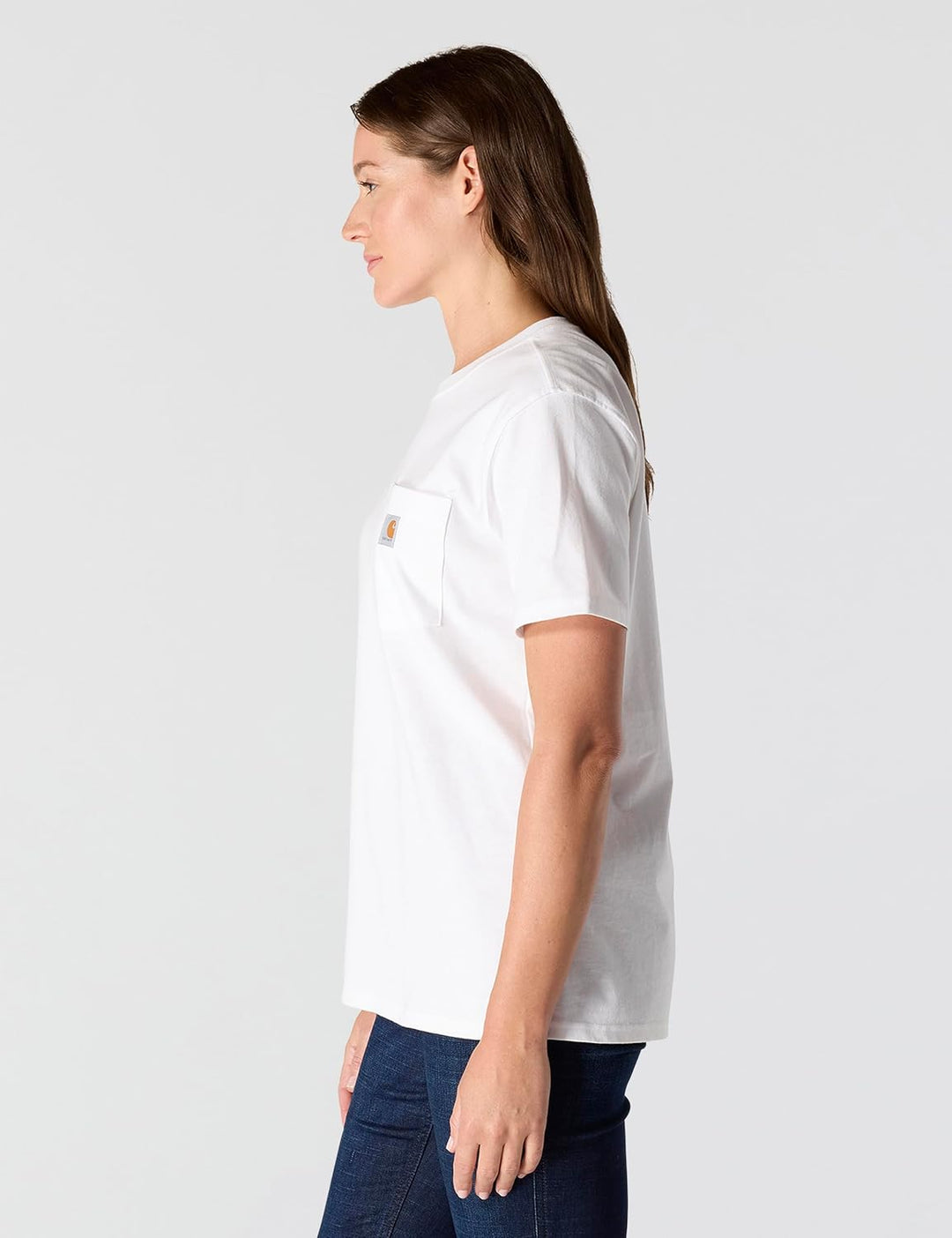 Carhartt Bekleidung Logo T-Shirt grün XS Weiss, XS Wei&amp;