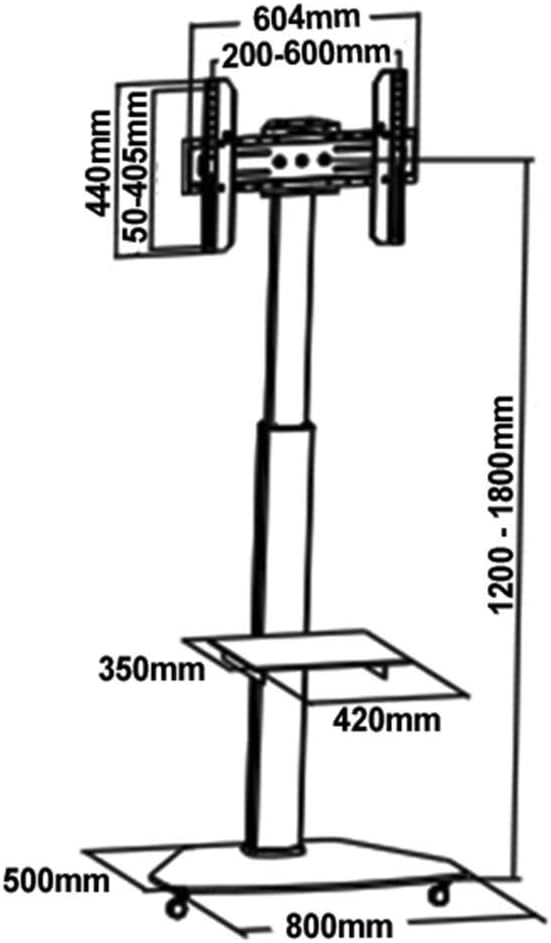 mywall HP1DWL Standfuss für Flachbildschirme (drehbar 90 degree), 177,8 cm (70 Zoll) weiss weiss Sin