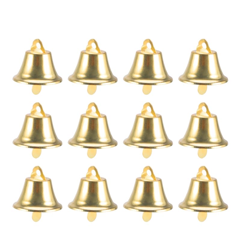 Operitacx 120 StüCk GlöCkchen Zum Basteln, 20mm Kleine GlöCkchen FüR Basteln, Weihnachtsglocken, Win