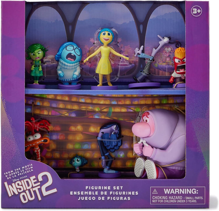 Disney Store Official - Alles Steht Kopf 2 (Pixar) - Spielzeugfigurenset - 9 Spielzeuge - Mit Freude