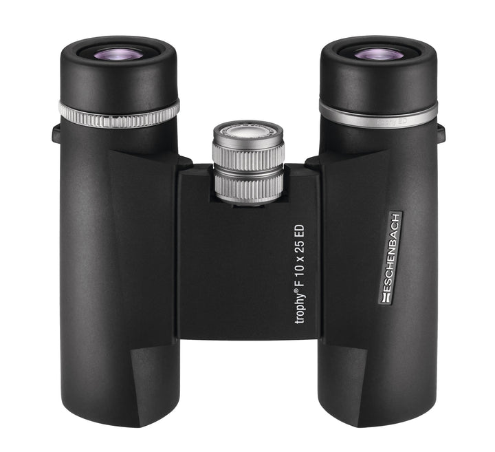 Eschenbach Optik Fernglas Trophy F 10x25 ED faltbar, platzsparend, grosses Sehfeld, wetterfest, schw