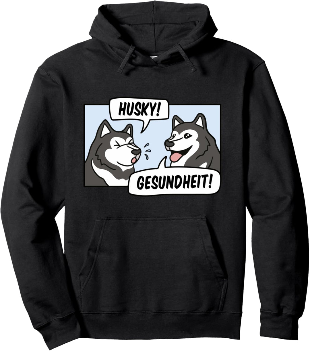 Lustiges Hunde Husky Pullover Hoodie