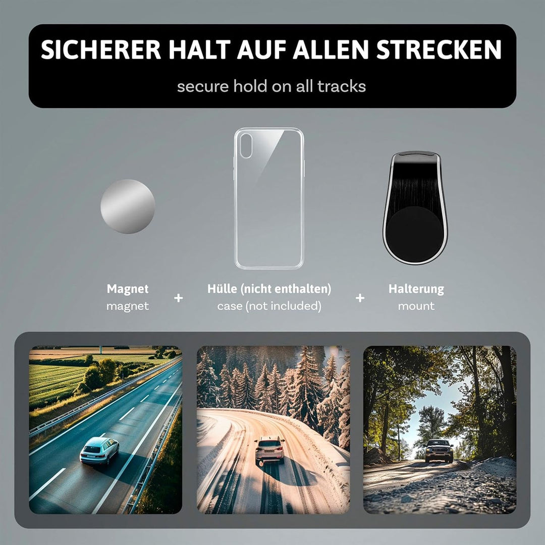 ONEFLOW Car Flex Grip für Samsung Galaxy, Apple iPhone, Huawei, Sony, usw. – Auto Handyhalter für da