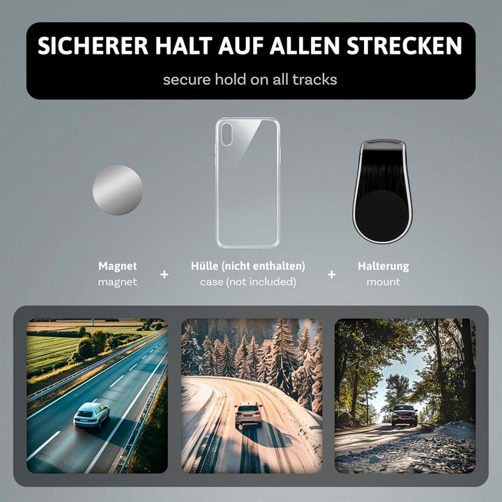 ONEFLOW Car Flex Grip für Samsung Galaxy, Apple iPhone, Huawei, Sony, usw. – Auto Handyhalter für da