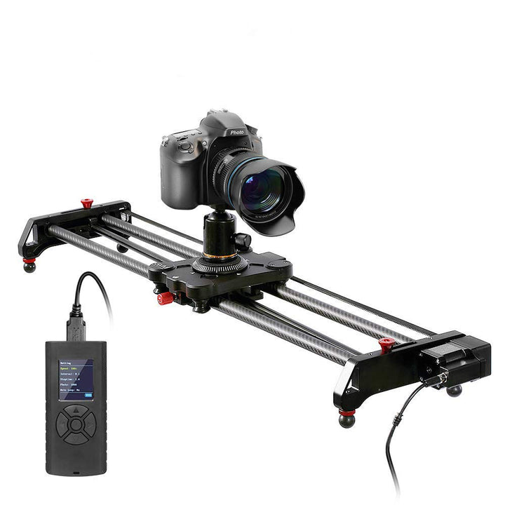 GVM 80cm Kamera Slider, Motorisiert Kameraschlitten, Fotografie Video Slider Kameraschlitten mit Fol