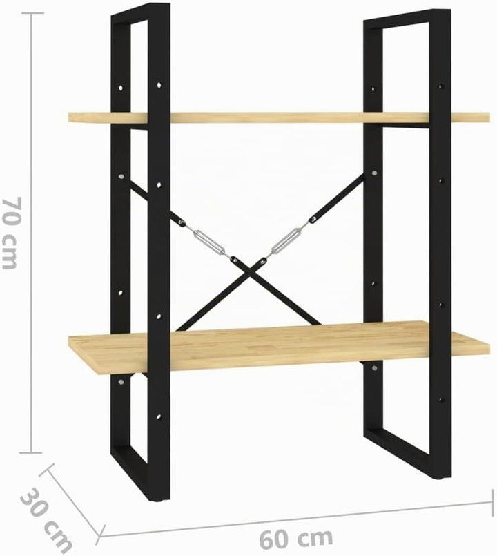 homiuse Metallregal Braun Leiterregal 60x30x70 cm BüCherregal KüChenregal Wand Kinder BüCherregal Re