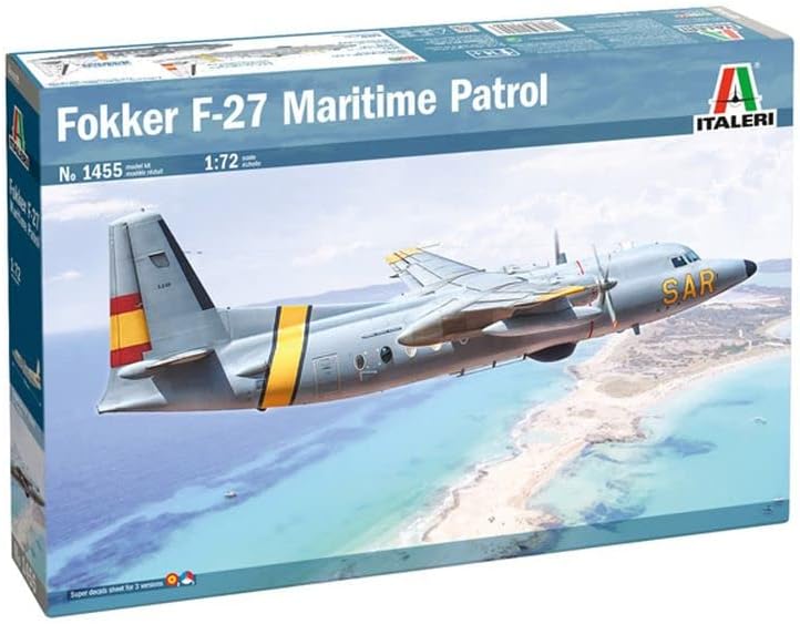 Italeri 1455 1:72 Fokker F-27 Maritime Patrol - Modellbau, Bausatz, Standmodellbau, Basteln, Hobby,