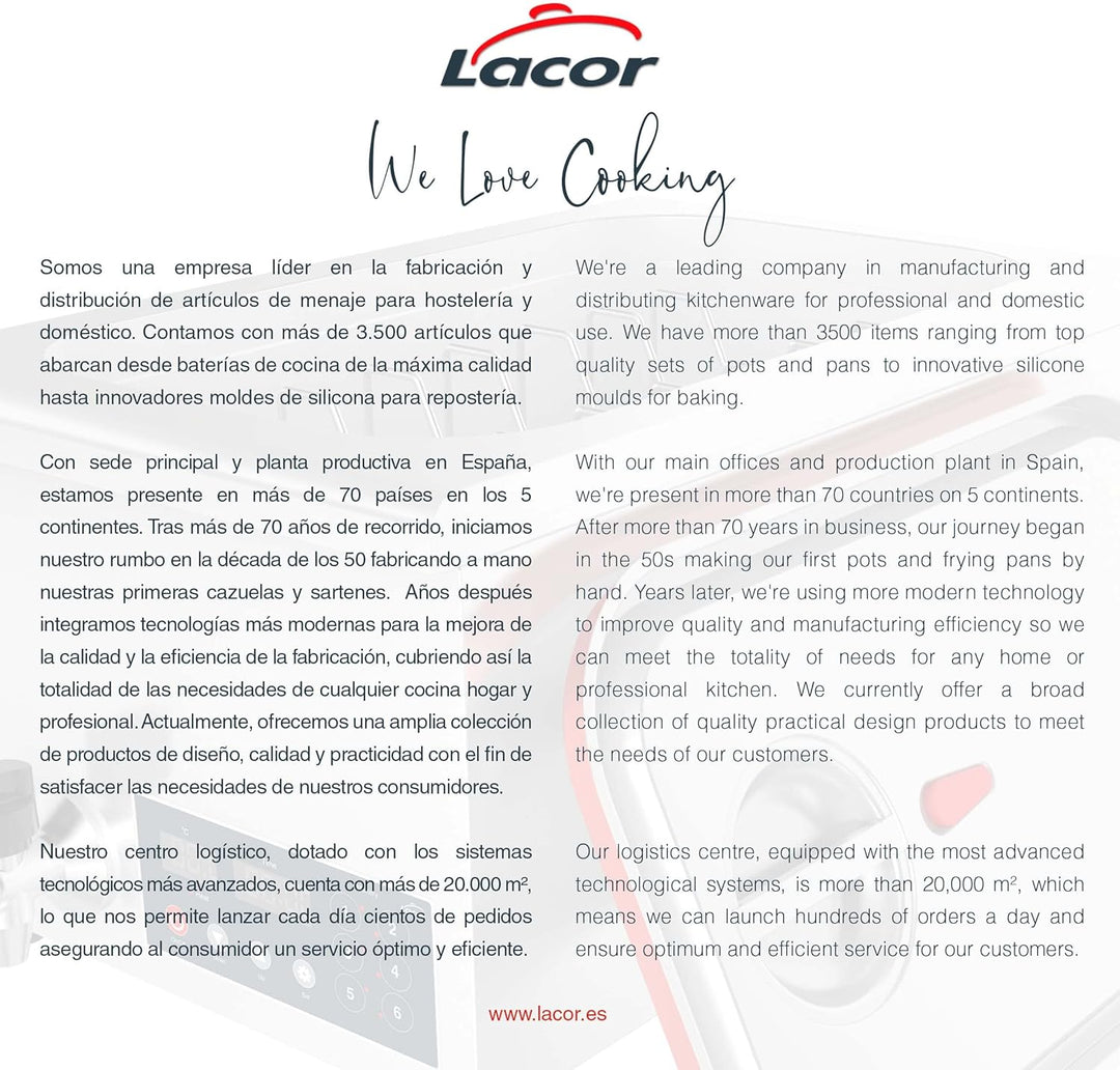 Lacor - 69492 - Sous Vide Professional Niedertemperaturkocher zum Kochen vakuumverpackter Lebensmitt