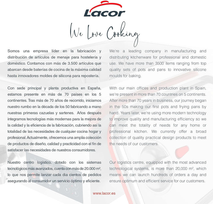 Lacor - 69492 - Sous Vide Professional Niedertemperaturkocher zum Kochen vakuumverpackter Lebensmitt