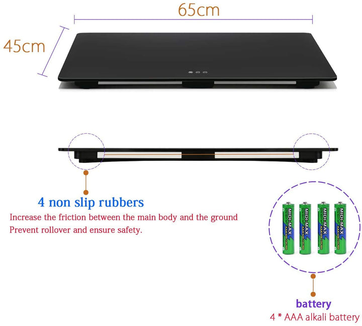 Grosse Präzisions-Dgit-Tierwaage für grosse Hunde, 0,35 OZ Genauigkeit mit Kapazität, 65 x 45 cm