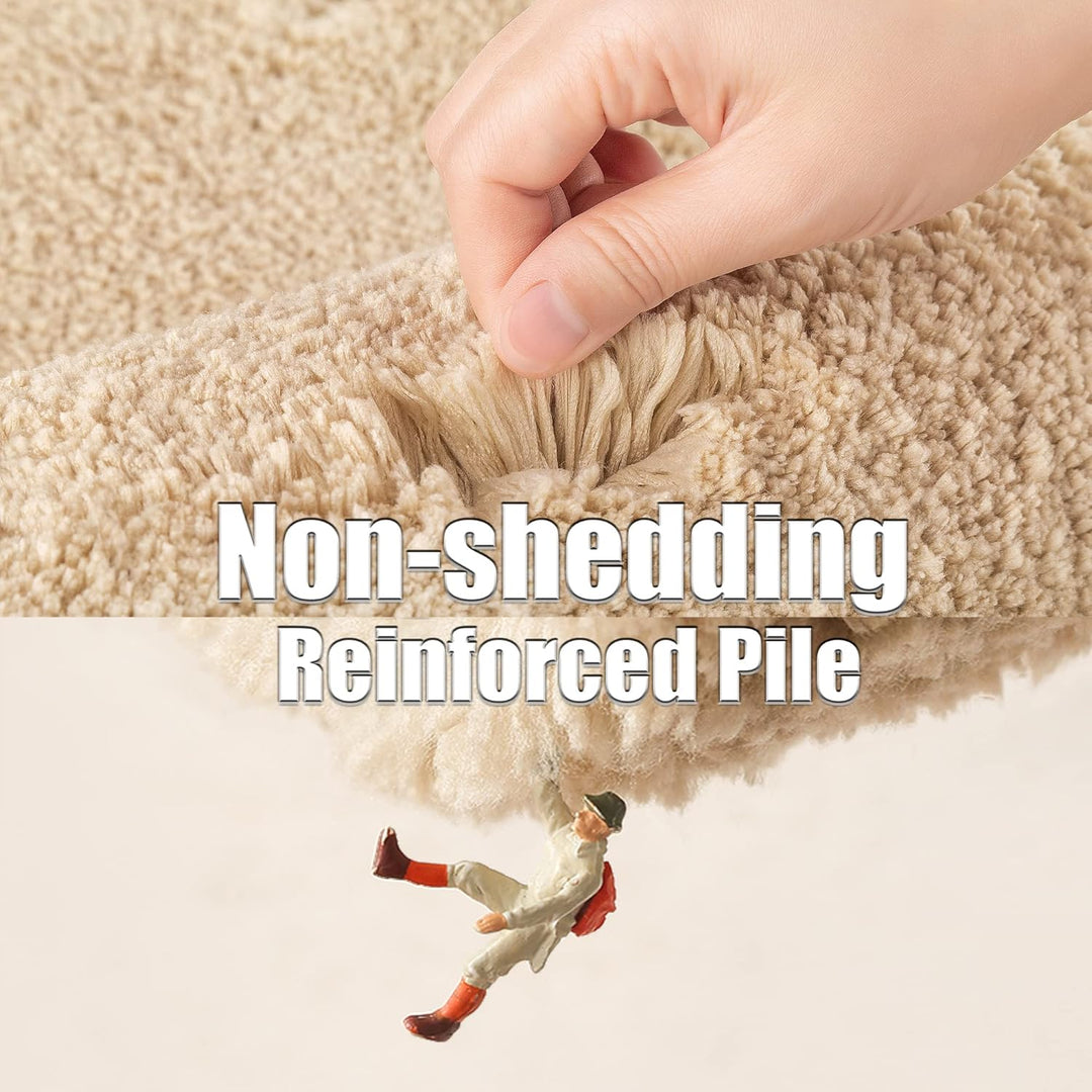 ROLIZOE Extrem Dicker Badematte rutschfest Badteppich Hochsaugfähige Badezimmerteppich Superweicher