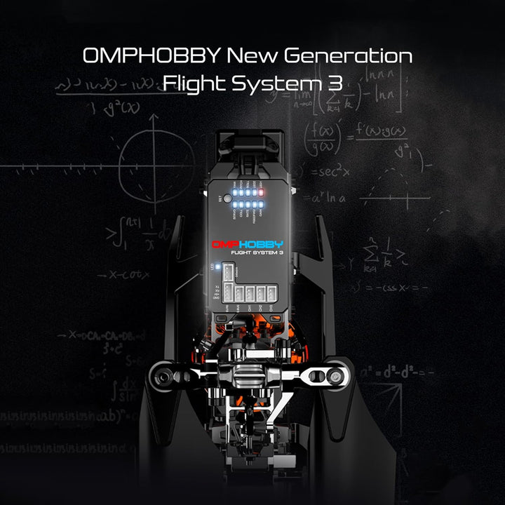 OMPHOBBY M2 EVO MK2 RC Helikopter für Erwachsene Dual Brushless Motoren Direktantrieb 6CH Hubschraub