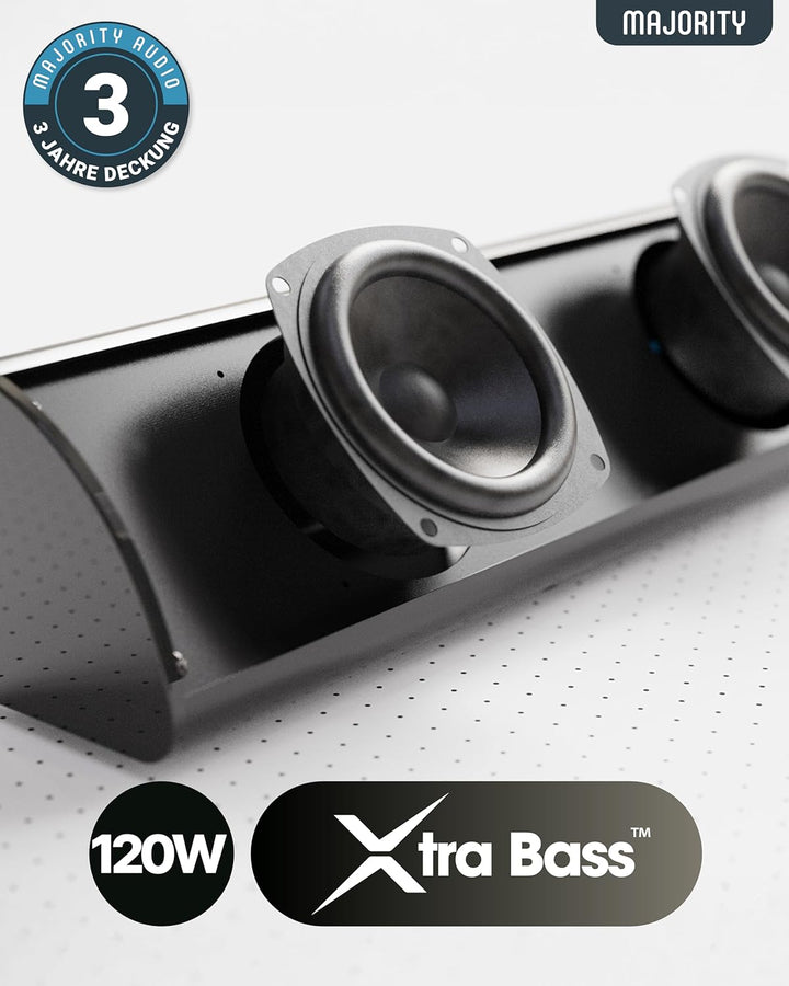 SineAudio Kabelgebundene und drahtlose 60W Bluetooth 5.0-TV-Stereolautsprecher Soundbar 32-Zoll-Heim
