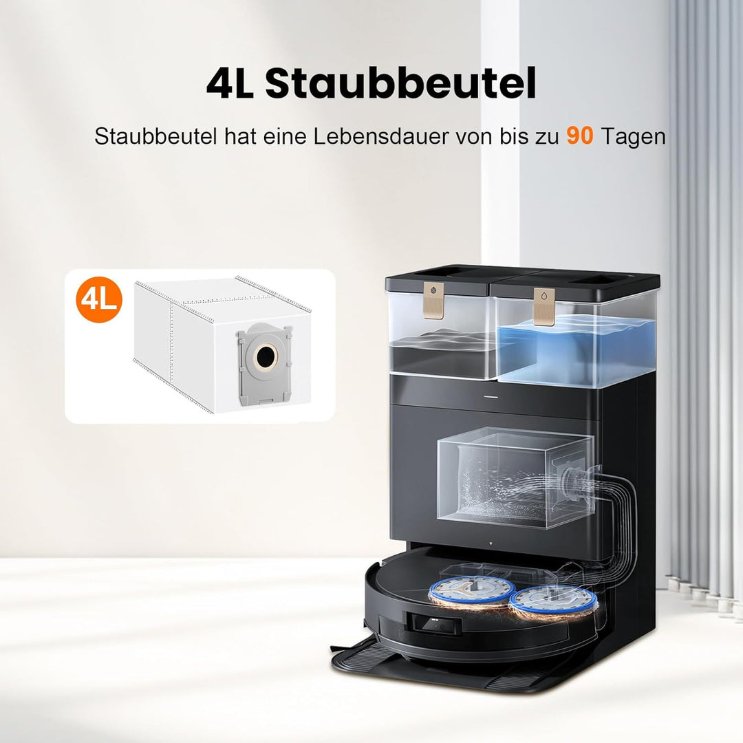14 Stück 4L Staubsaugerbeutel für Ecovacs Deebot X8/X9 Pro Omni, T50 Pro Omni gen2, T30C Pro Omni, X