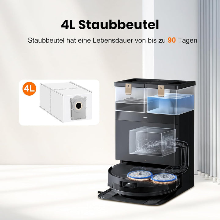 14 Stück 4L Staubsaugerbeutel für Ecovacs Deebot X8/X9 Pro Omni, T50 Pro Omni gen2, T30C Pro Omni, X