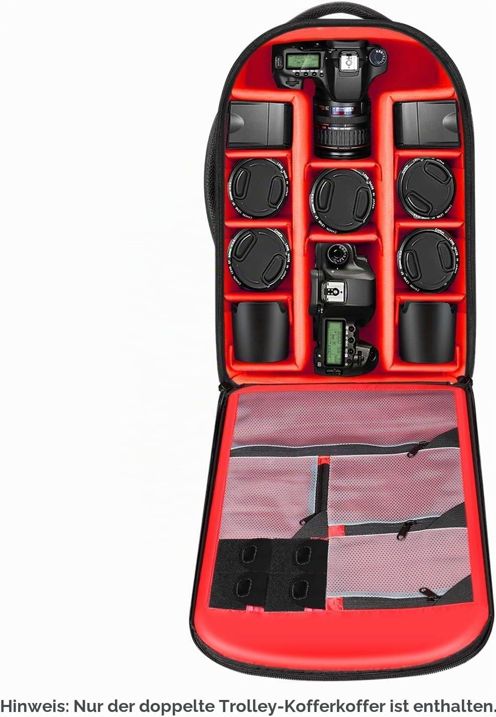 NEEWER 2 in 1 Kamera Schieberucksack, Kofferstil, konvertierbar, mit stossfestem Doppelgriff, mit he