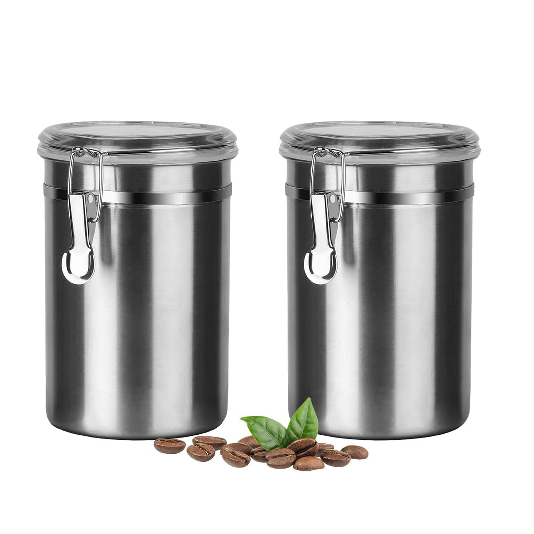 Kaffeedose Luftdicht mit Deckel Kaffeebohnen Behälter für Kaffeepulver Bohnen Tee Mehl Müsli Zucker,
