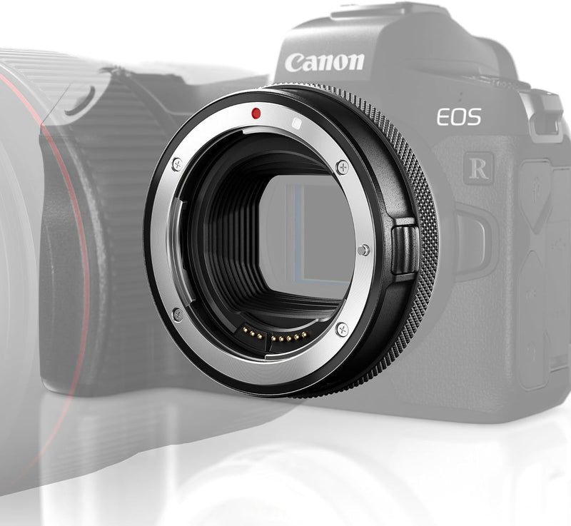 Canon Bajonettadapter EF-EOS R mit Objektiv-Steuerring für EOS R Systemkameras kompatibel mit EF und