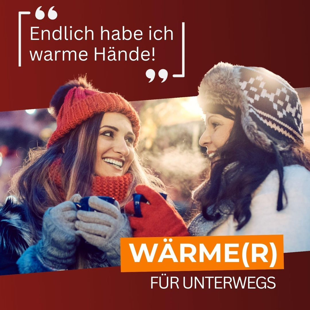 THERMOPAD Handwärmer – DAS ORIGINAL: 20 Paar Wärmepads für 12 Stunden Wärme I 50% weniger Plastik I