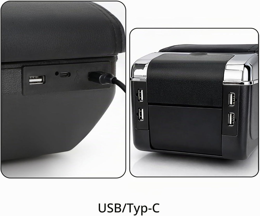 für Berlingo 2010-2020 Armlehne Mittelkonsole Aufbewahrungsbox Drehbar Mit Getränkehalter Doppelschi
