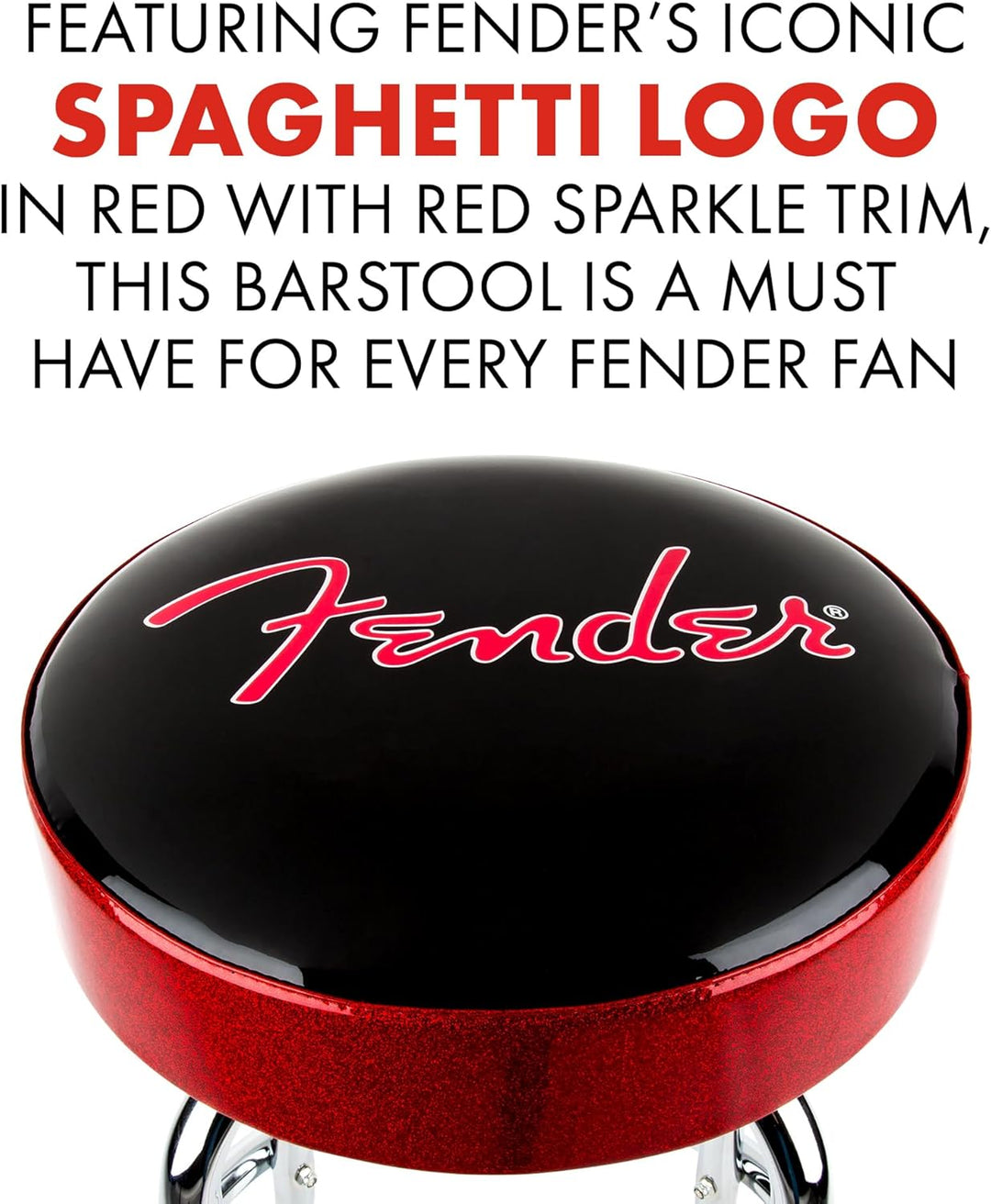 Fender Barhocker 30" Red Sparkle Logo - Barhocker