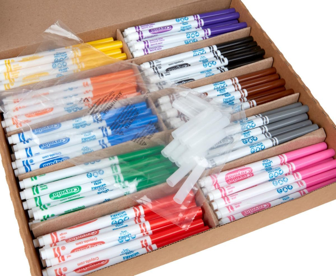 Crayola 200ct Classpack Washable Fine Markers 10 colors by Crayola