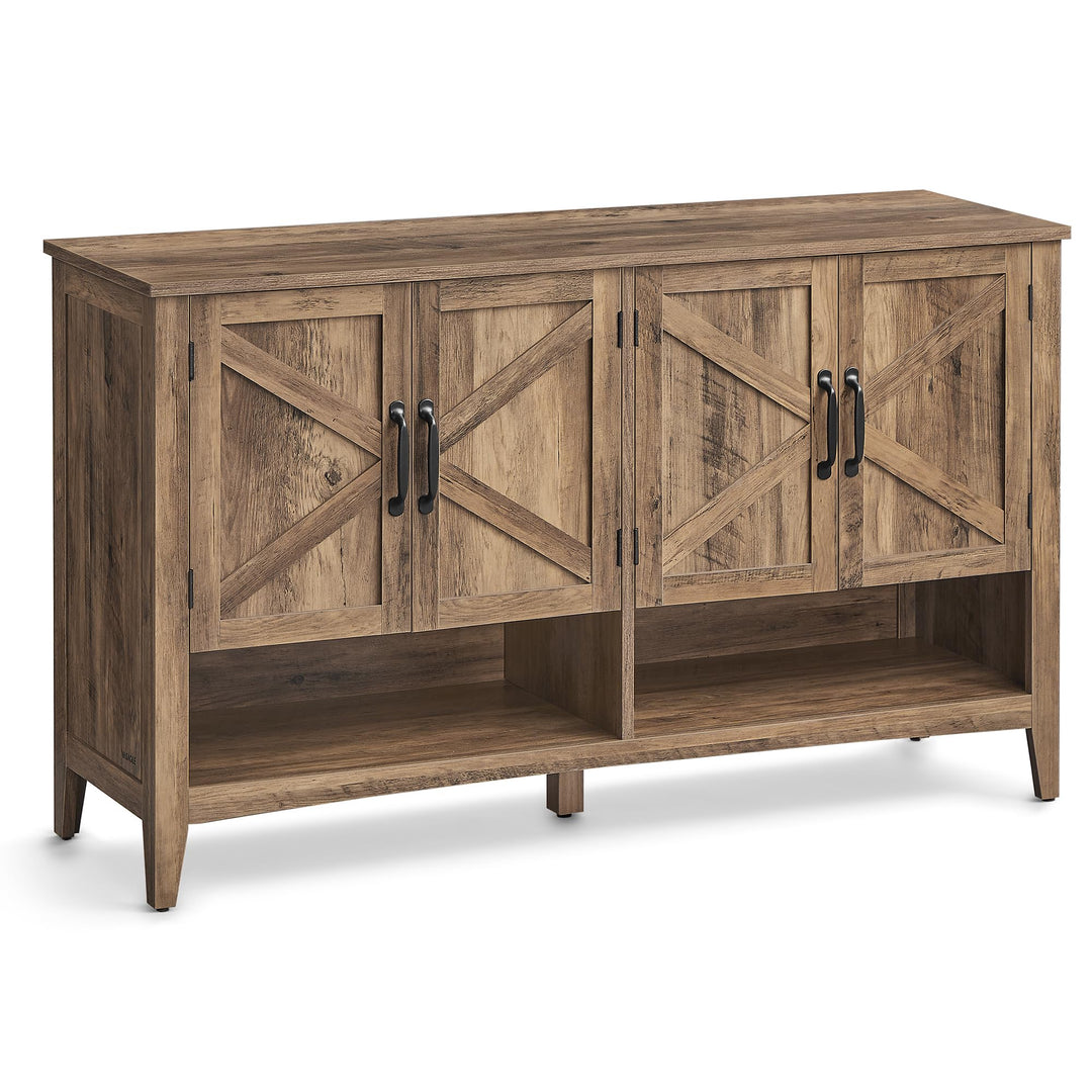 VASAGLE Schuhschrank, Schuhregal, Schuhaufbewahrung, traditioneller amerikanischer Stil, Schuh-Organ