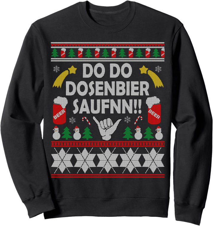 Do Do Dosenbier Saufen Christmas Ugly Sweater Geschenk Sweatshirt