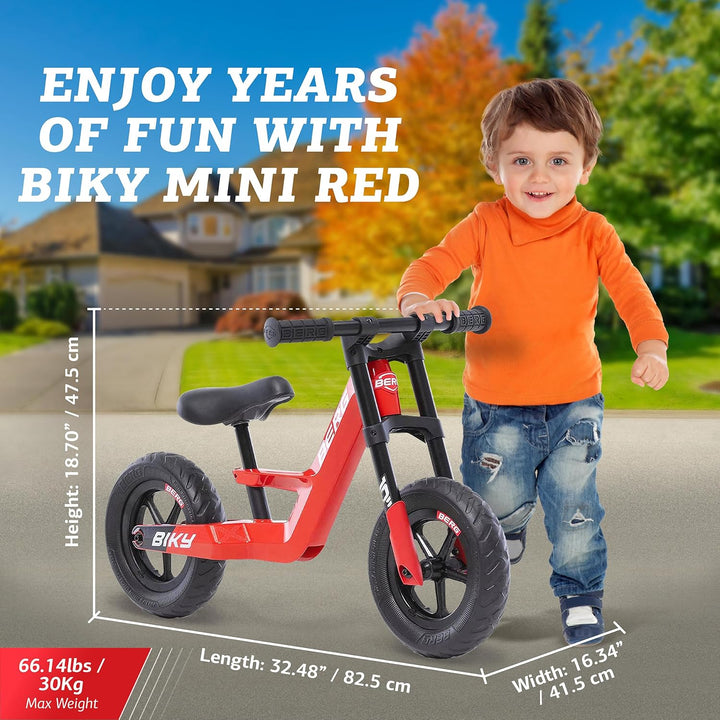 Berg Biky Mini Balance Bike Red, Red