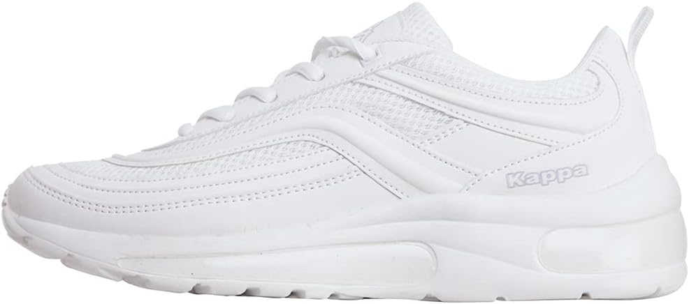 Kappa Unisex Squince Sneaker, Schwarz White 1010, 44 EU