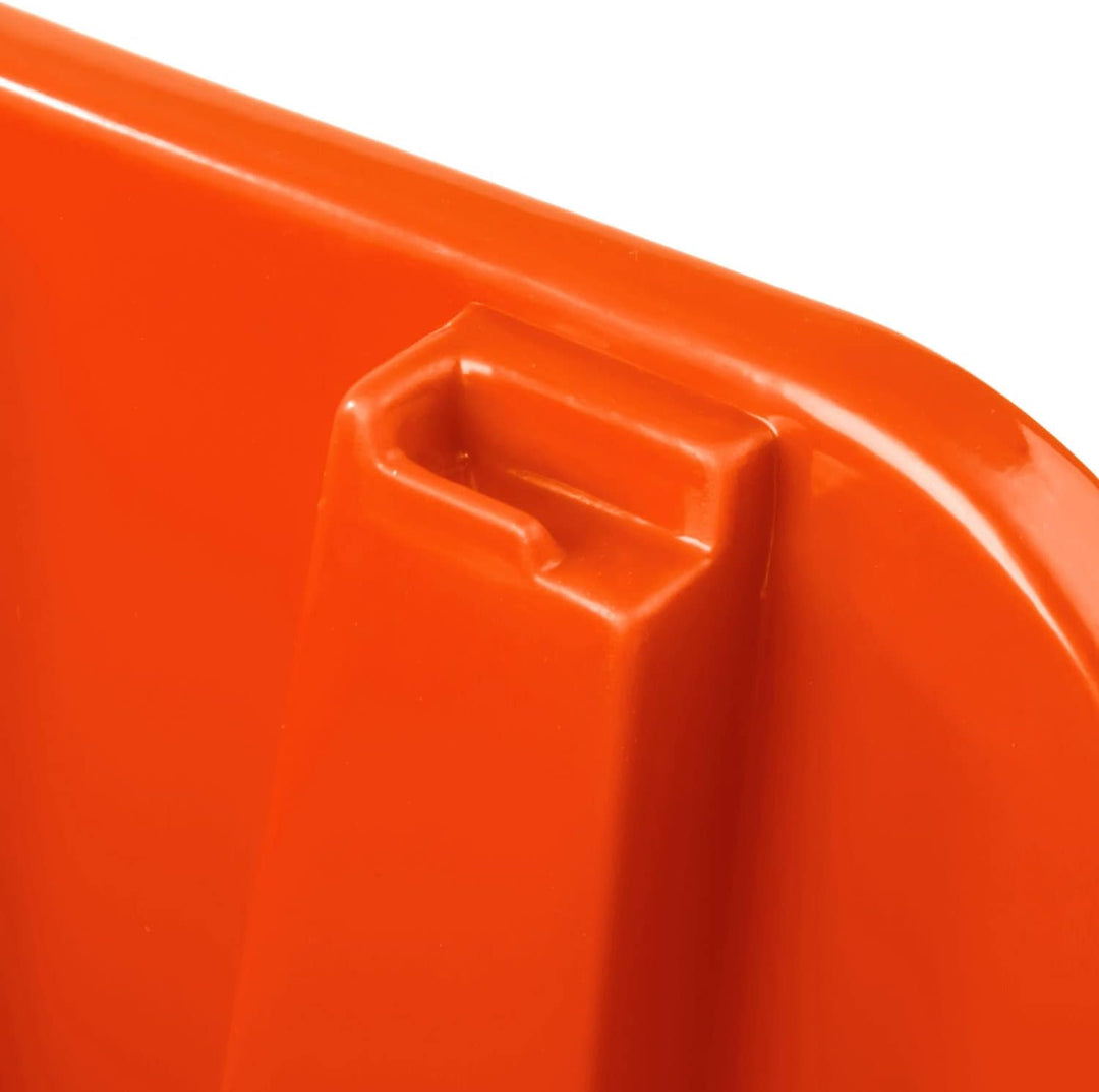 100x Stapelbox 230 x 120 x 160 mm – Stapelboxen Set - Sichtbox Sichtlagerboxen Lagerbox, Orange