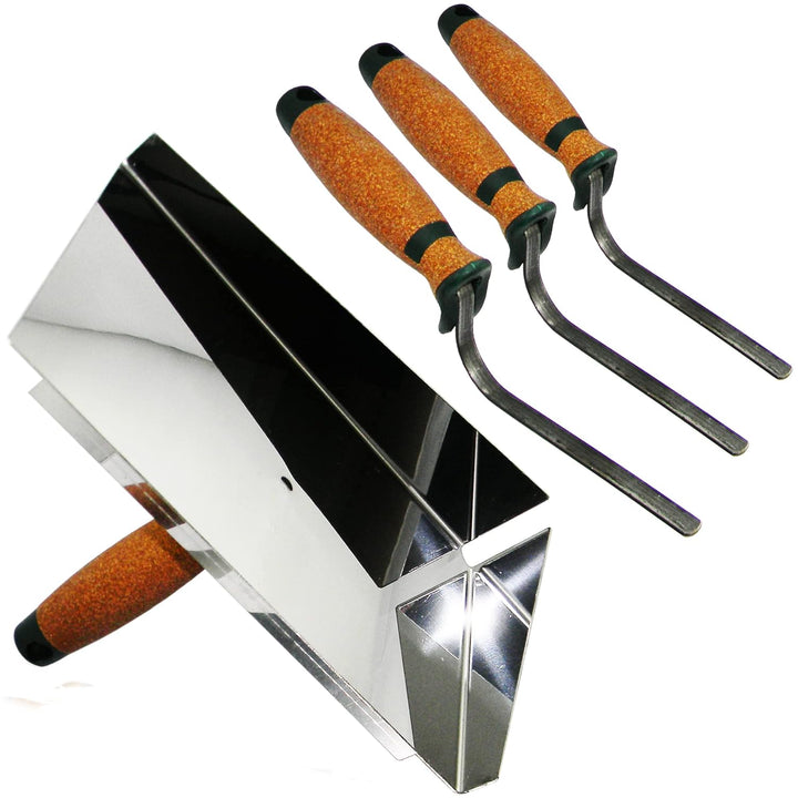 Fugblech Edelstahl 245 x 155mm Verfugungsblech Fugenhilfe Keramikfliesen Klinker + Fugenkellen 6mm,