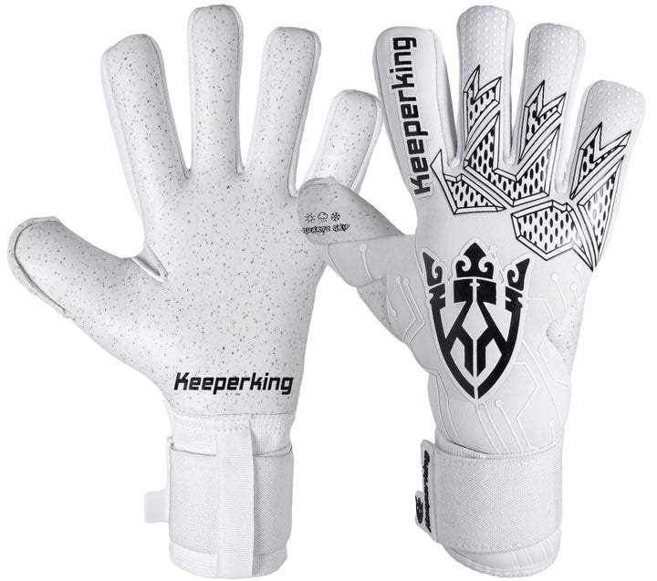Keeperking Torwarthandschuhe für Erwachsene Fussballhandschuhe Herren Innennaht Profi Premier Grip 4