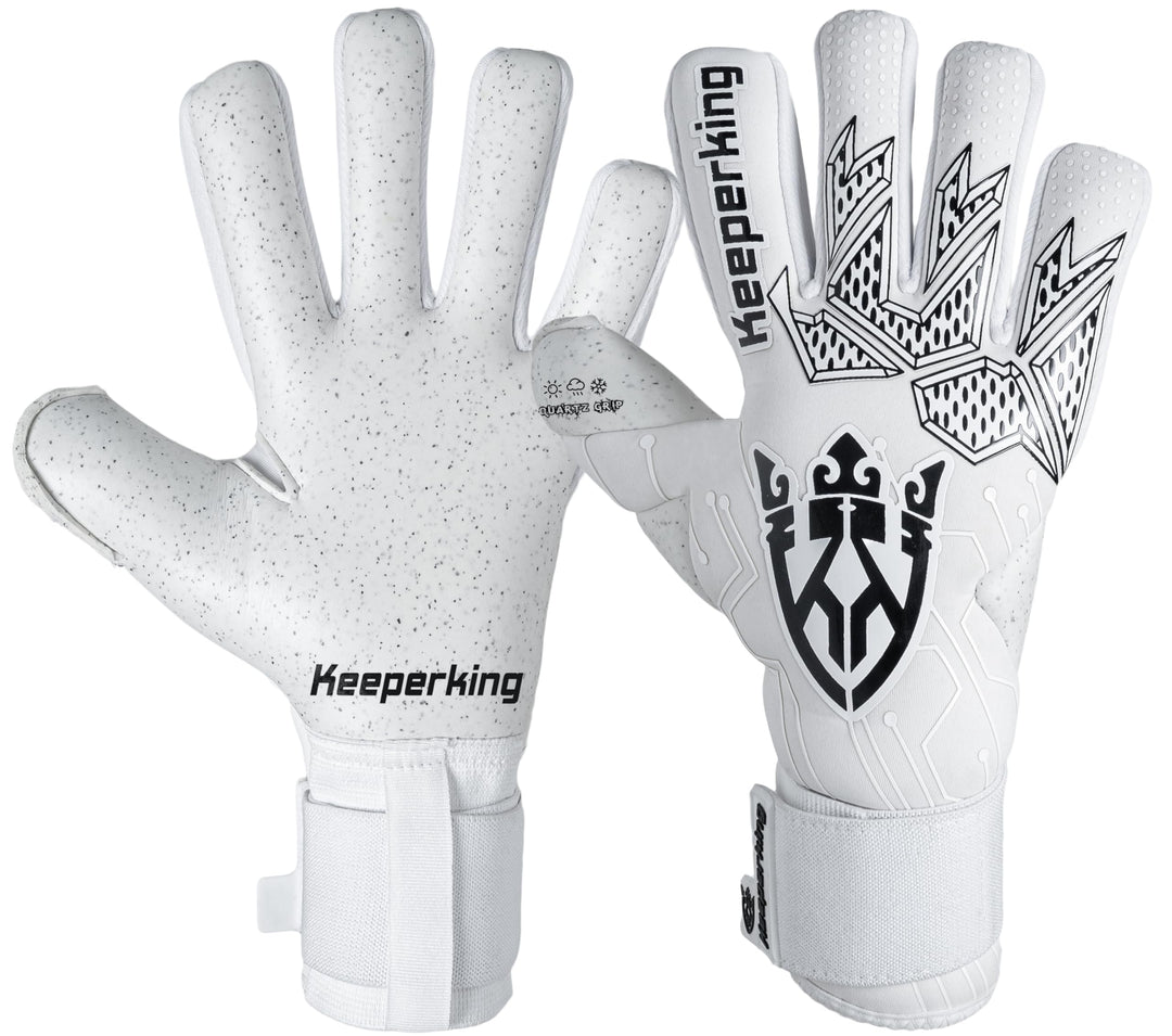 Keeperking Torwarthandschuhe für Erwachsene Fussballhandschuhe Herren Innennaht Profi Premier Grip 4