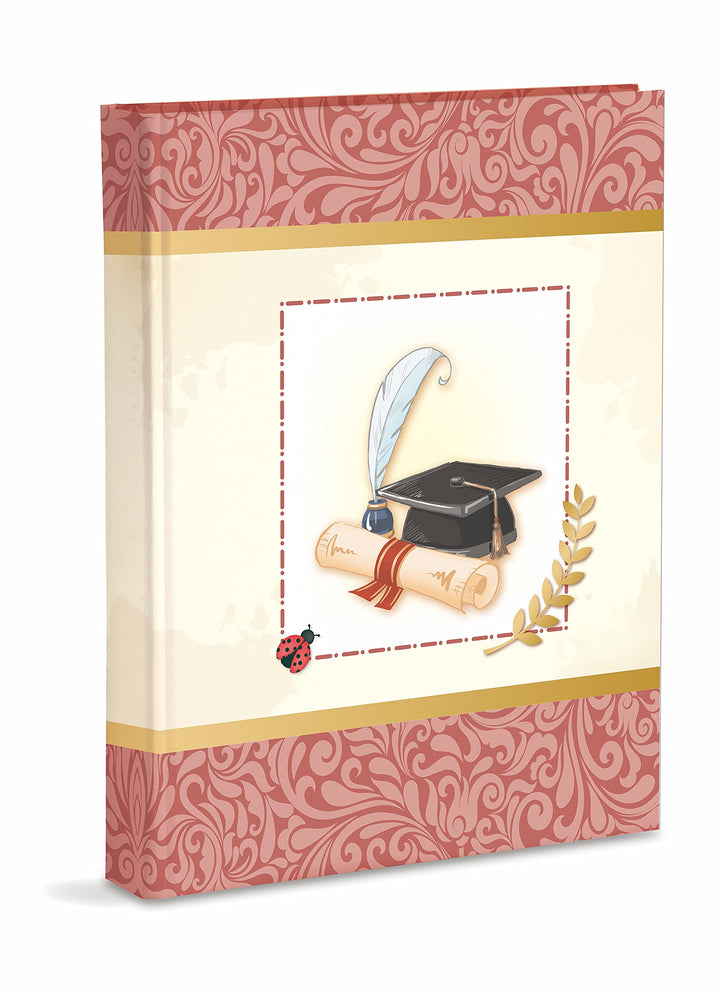 Mareli Fotoalbum für Abschlussfeier, Format 20 x 25 cm, 60 Seiten mit Seidenpapier 20x25 Laurea, 20x