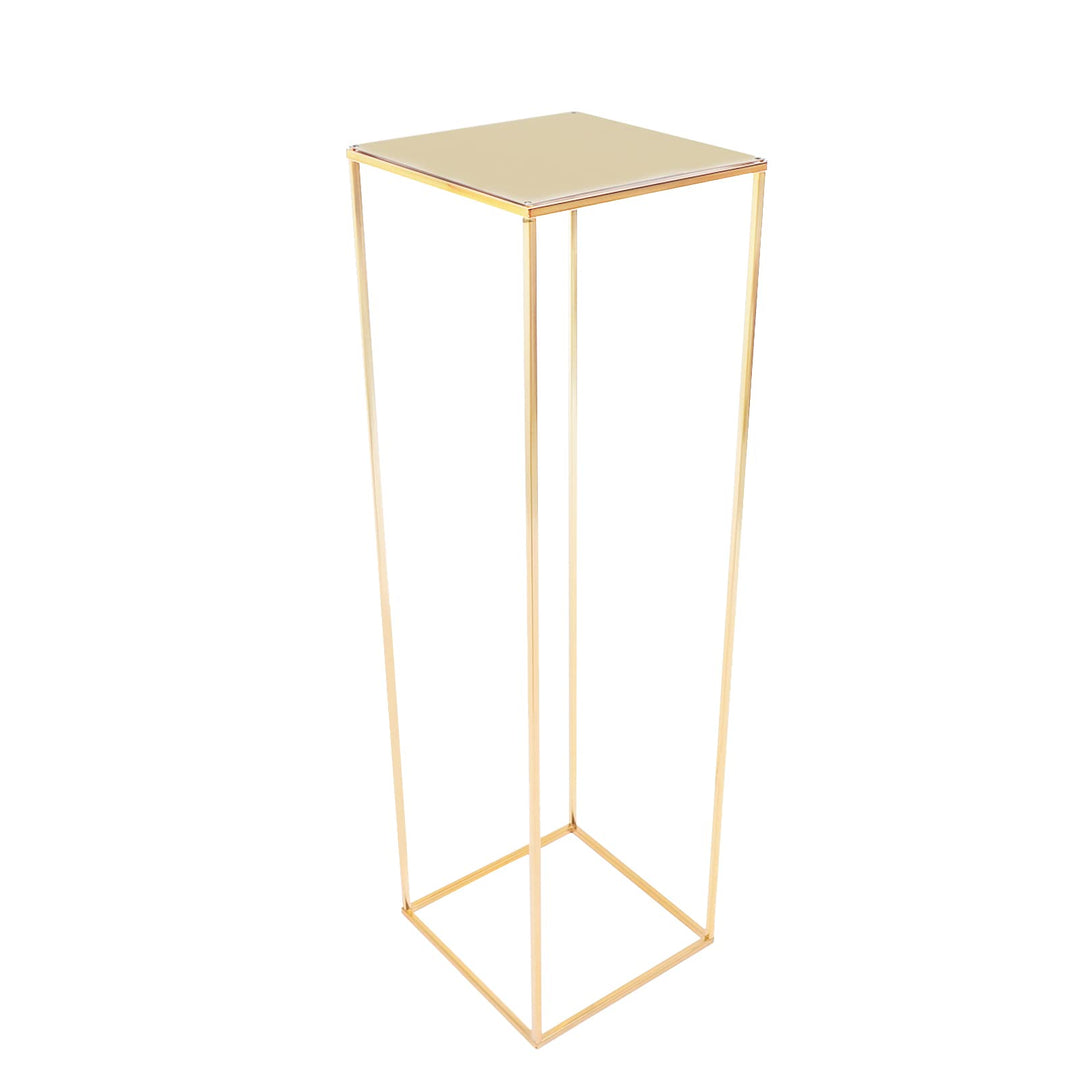 Bathrena Gold-Blumenständer aus Metal, Blumenbodenvase Metallsäule, Blumenständer, Blumenarrangement