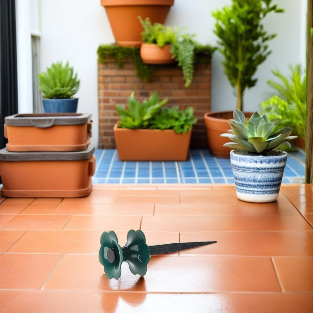 Kisangel 2 Stück Gartenschlauchführung Kunststoffspiesse für Garten Rasenschlauchhalterung Eckenschu