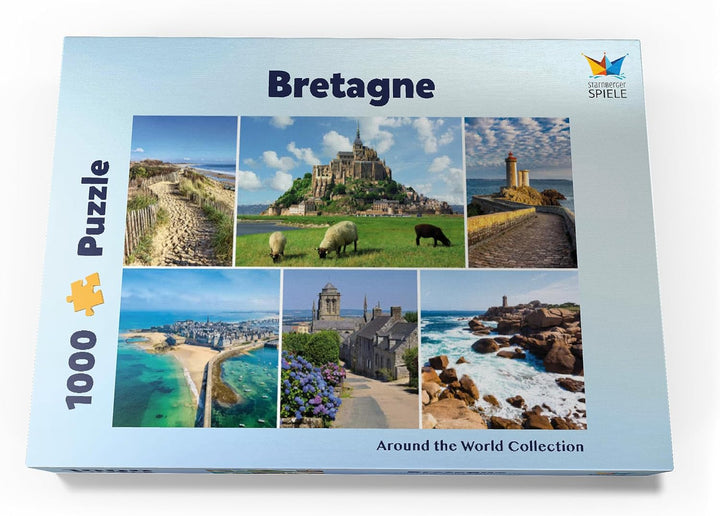 Bretagne - Mont Saint Michel, Saint Malo und Locronan - Premium 1000 Teile Puzzle - MyPuzzle Sonderk