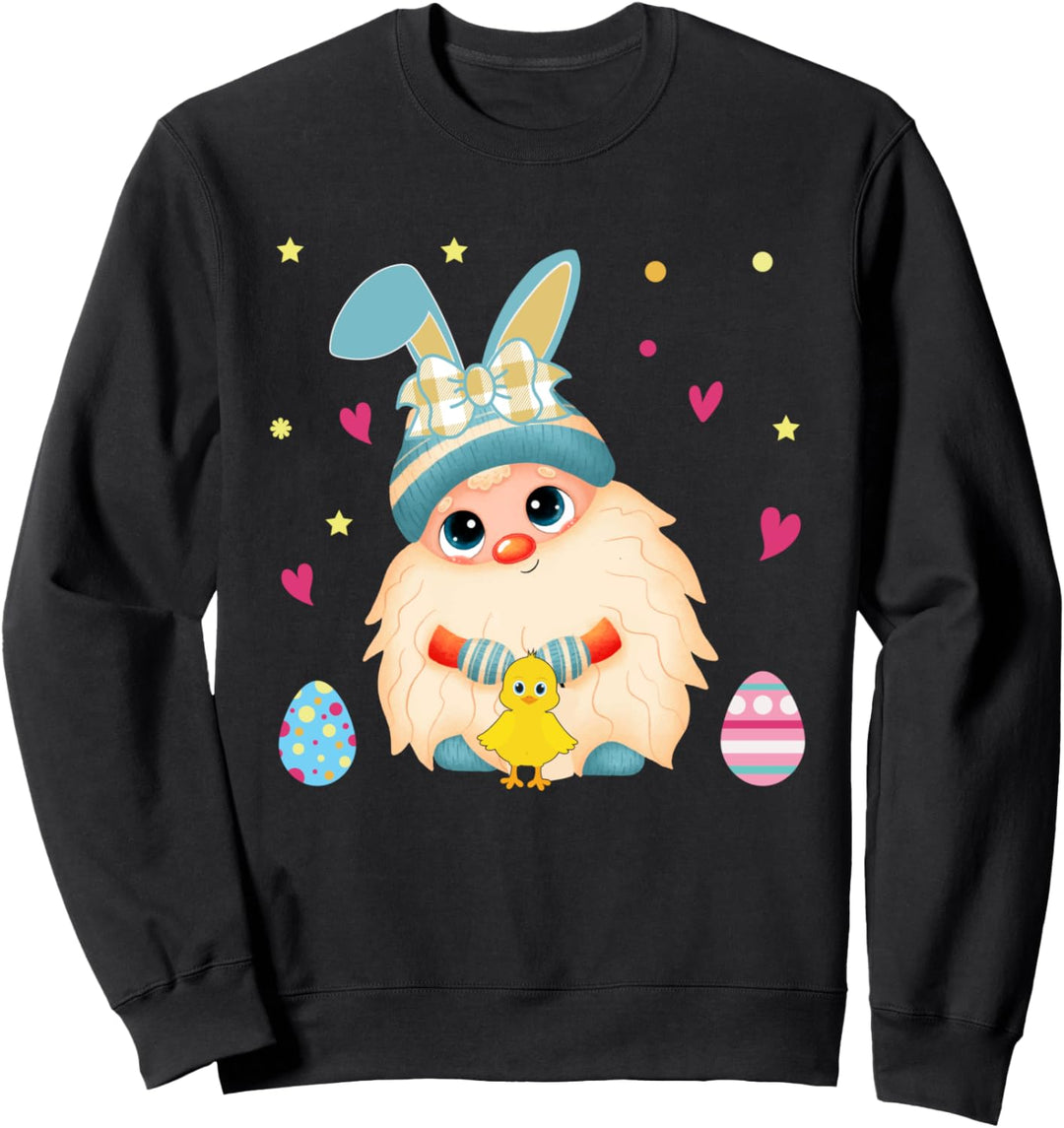 Lustige Ostern Tag Hase Zwerge Mama Oma Frauen Sweatshirt