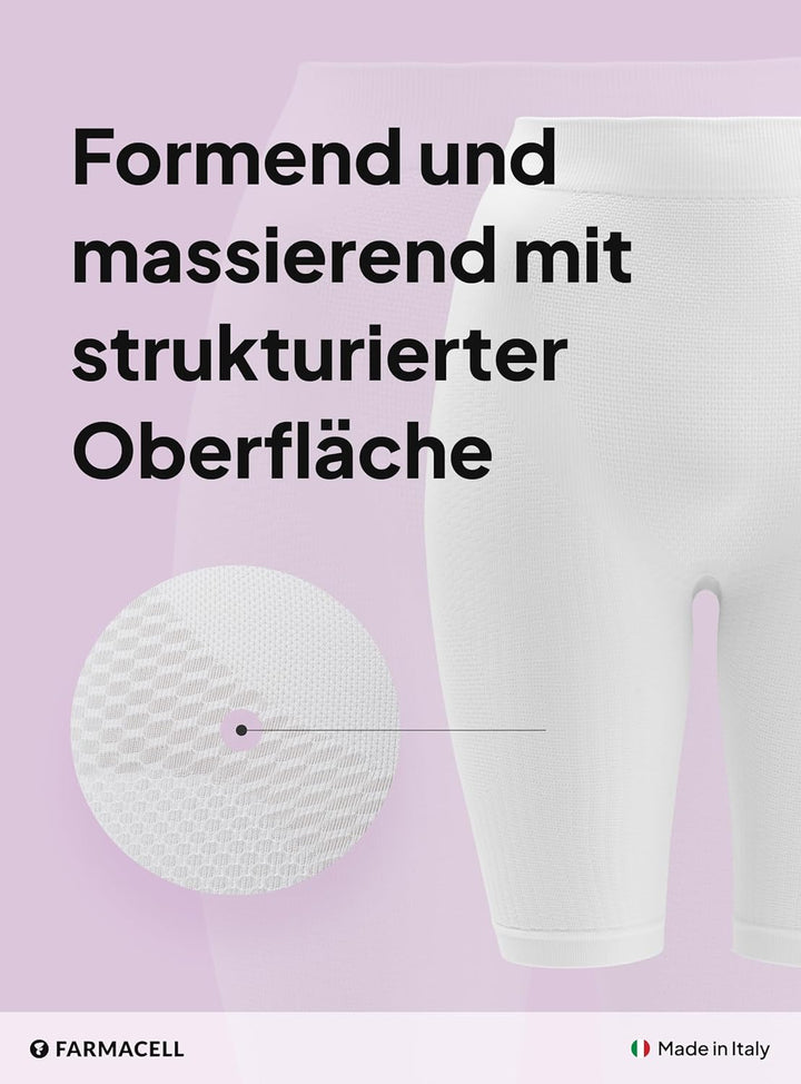 FarmaCell 312 Figurformende massierende Miederhose Anti Cellulite 3XL-4XL Weiss, 3XL-4XL Weiss