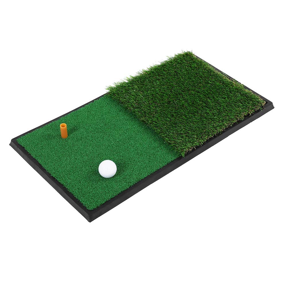 Ejoyous Übungsmatte Trainingsmatte, Golfmatte Abschlagmatte Schlagmatten Grasmatte mit 2 Arten Rasen