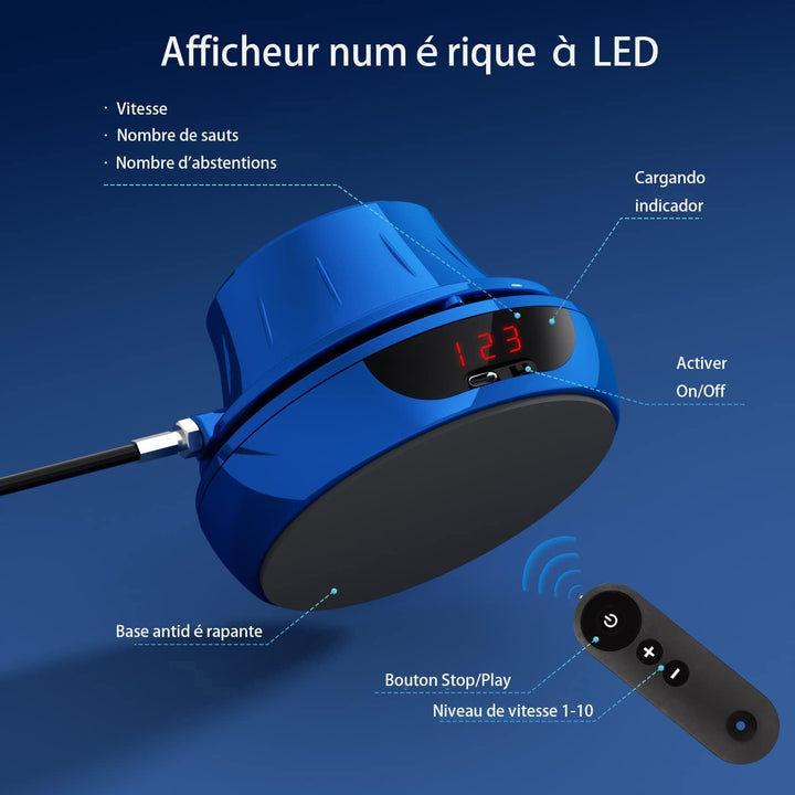 Jump Rope Elektronische Springseile Springseil-Workout mit Multi-User zusammen Einstellbare 1-10 Ges