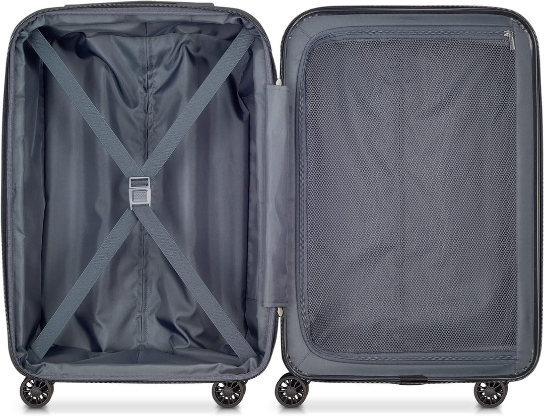 DELSEY PARIS - HELIUM AERO - Starrer Kabinenkoffer - 55x35x24 cm - S - Metallic-Blau S Blau Metallic