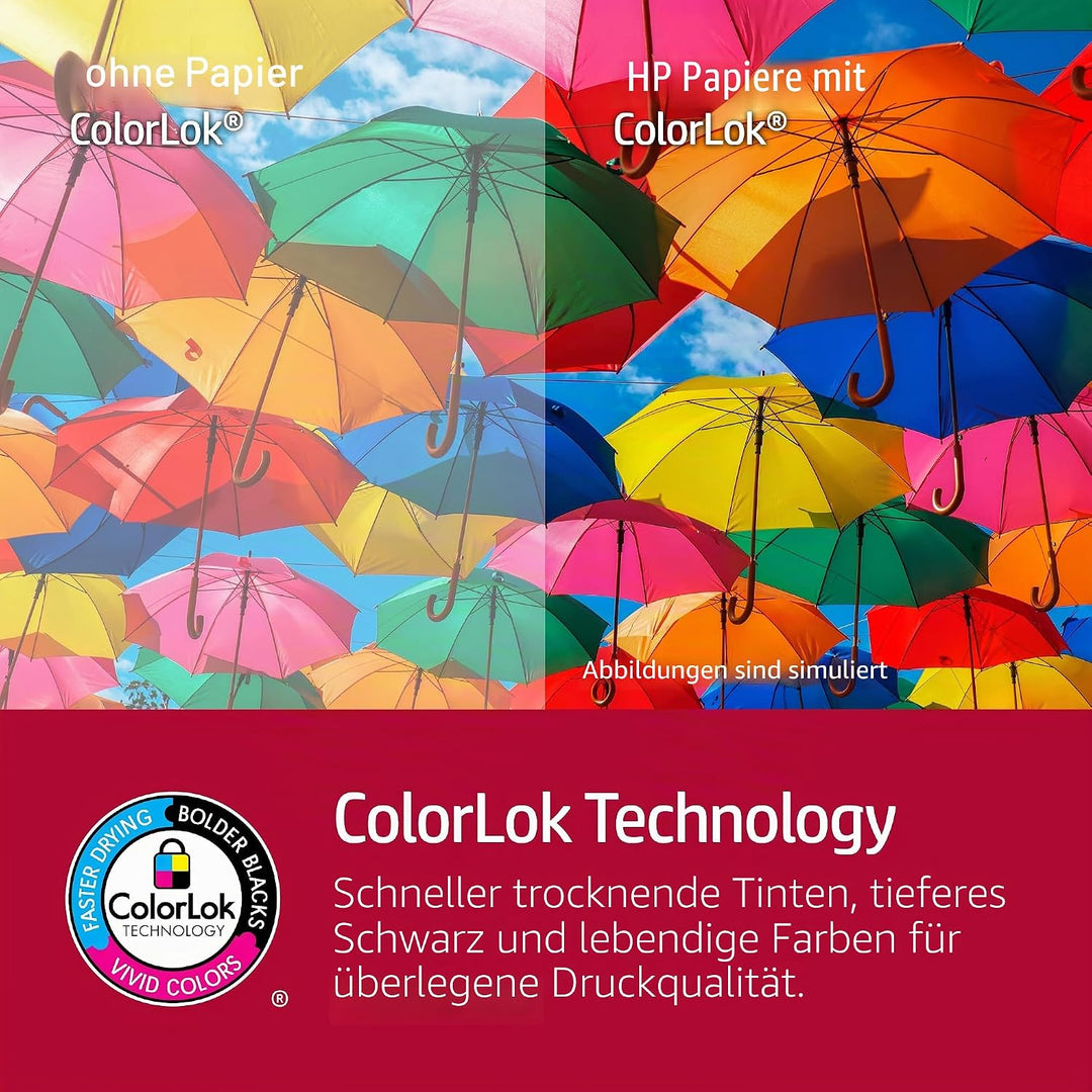 HP ColorChoice CHP750, Farblaserpapier ungestrichen , 90g/m², A4, Karton zu 5 X 500 Blatt, CHP750 A4