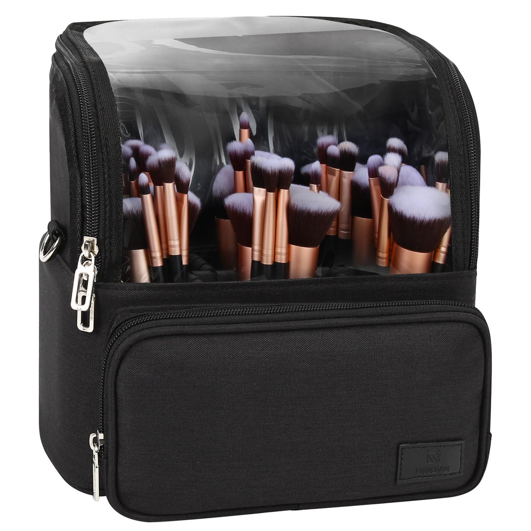 Relavel Kosmetikpinseltasche Extra Gross - Stehhaltende & Faltbare Kosmetiktasche für Reise & Heimge