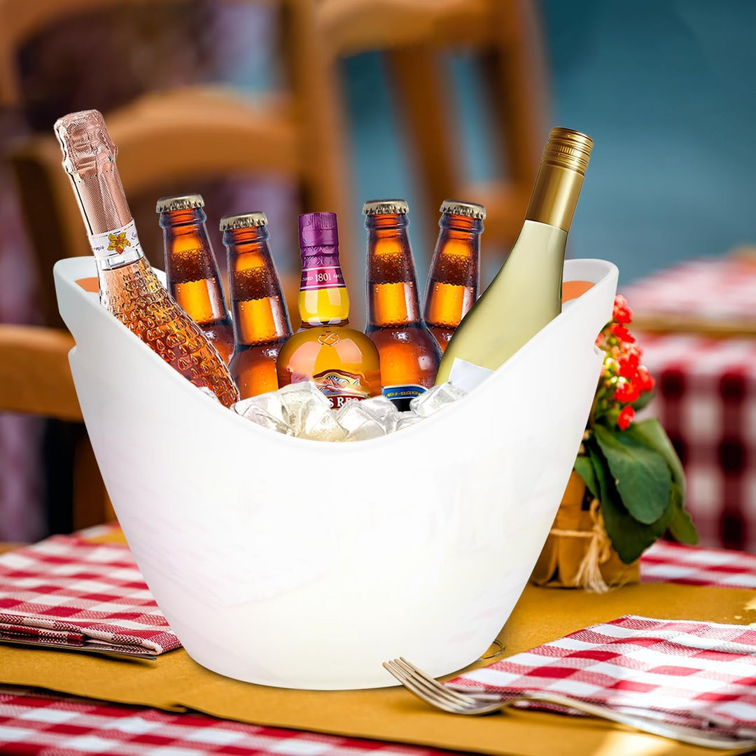 8L Eiseimer Champagner Eimer,Eis Eimer,Weinkühler Sektkühler,grosse Eiskübel, Küchenobst und Gemüse