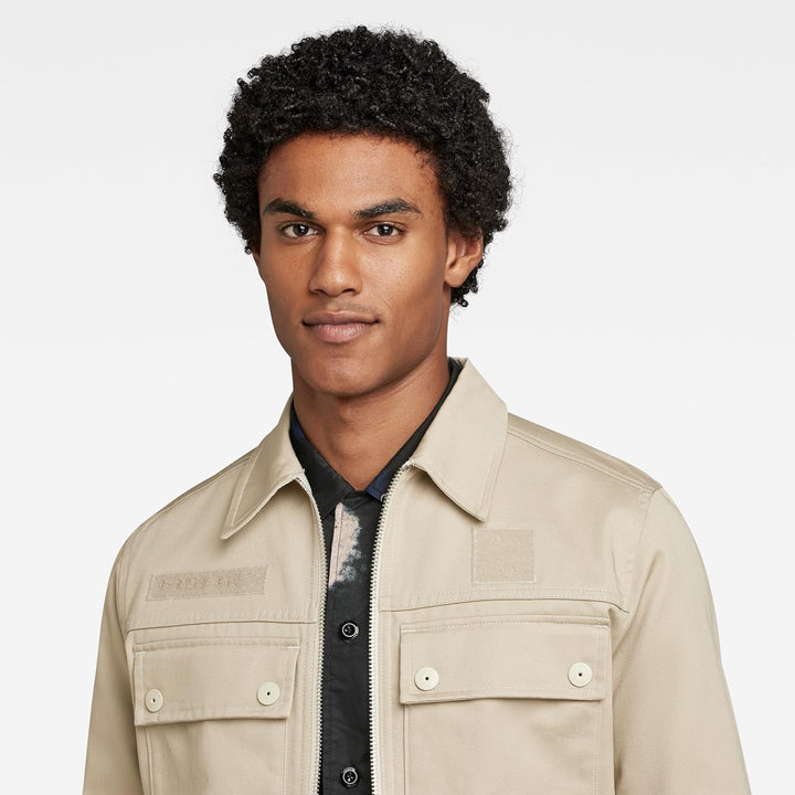G-STAR Herren 4 Pocket Zip Jacket L Beige (Dk Brick D22941-c900-1214), L Beige (Dk Brick D22941-c900