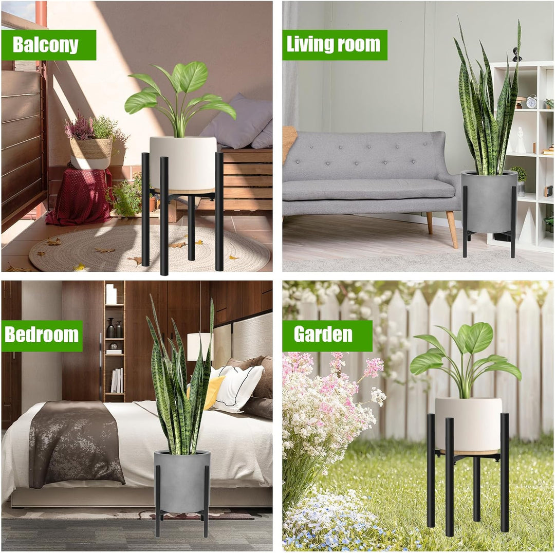 Blumenständer, Verstellbarer Pflanzenständer, Blumenhocker Metall, Pflanzenregal, Modernes Regal für