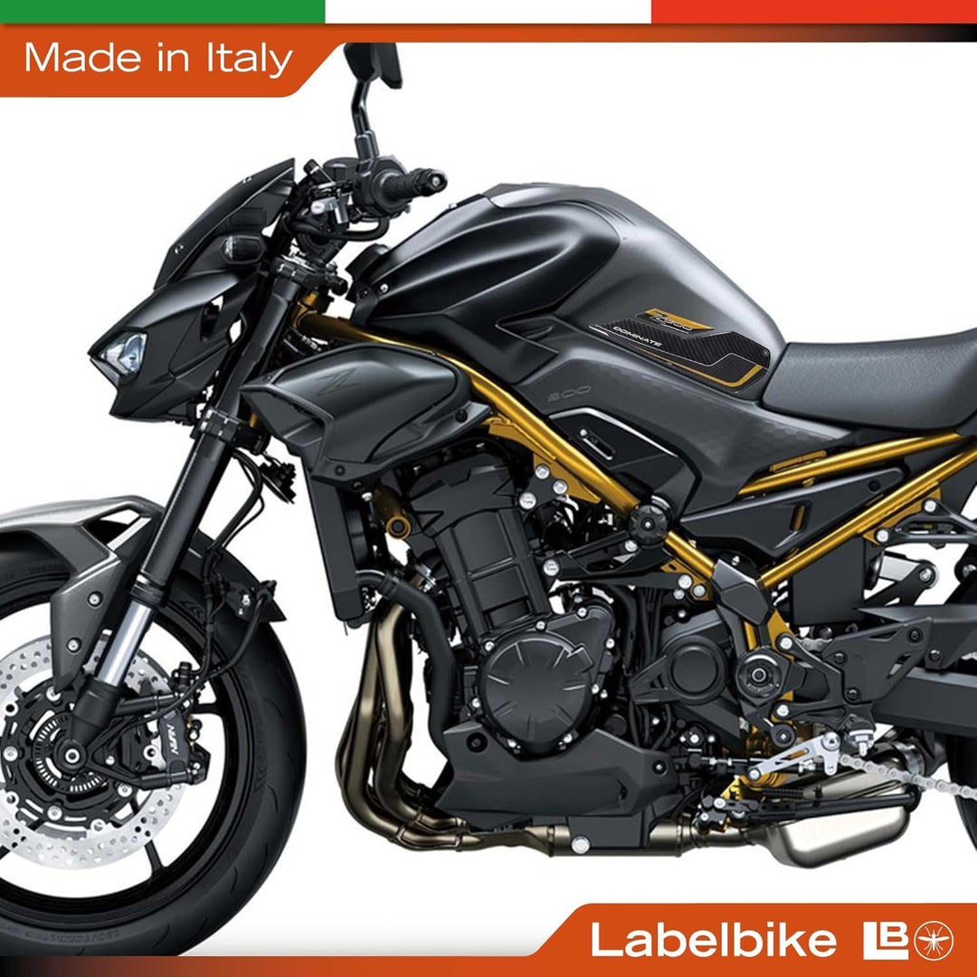 LABELBIKE - 3D Motorrad Aufkleber Seitentank Harzschutz und Dekoration kompatibel mit Kawasaki Z900